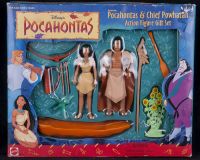 Disney Pocahontas & Chief Powhatan Action Figure Toy Gift Set #66510